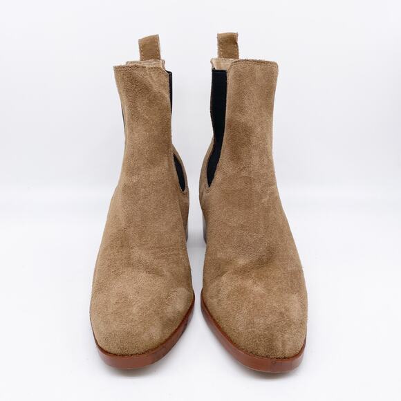 Steve Madden Women's Rhiannon Chelsea Boot Cognac Suede Size 7M - Picture 2 of 13